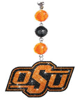 Oklahoma State University - Logo Bling (set of 3) MAGNETIC ORNAMENT - MagTrim Magnetic Ornaments LLC