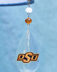 Oklahoma State University - Logo Crystal (set of 3) MAGNETIC ORNAMENT - MagTrim Magnetic Ornaments LLC