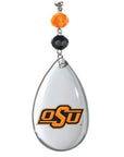 Oklahoma State University - Logo Crystal (set of 3) MAGNETIC ORNAMENT - MagTrim Magnetic Ornaments LLC