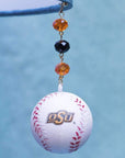 Oklahoma State University - Team BASEBALL (set of 3) MAGNETIC ORNAMENT - MagTrim Magnetic Ornaments LLC