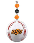 Oklahoma State University - Team BASEBALL (set of 3) MAGNETIC ORNAMENT - MagTrim Magnetic Ornaments LLC