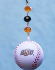 Oklahoma State University - Team BASEBALL (set of 3) MAGNETIC ORNAMENT - MagTrim Magnetic Ornaments LLC