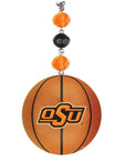 Oklahoma State University - Team BASKETBALL (set of 3) MAGNETIC ORNAMENT - MagTrim Magnetic Ornaments LLC