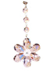 PINK CRYSTAL DAISY MAGNETIC ORNAMENT (Box of 3) - Magnetic Chandelier Accessory TrimKit® - MagTrim Designs LLC