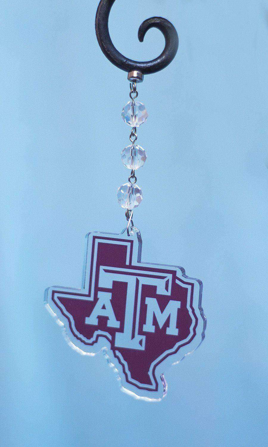 Texas A & M University - Logo Acrylic (set of 3) MAGNETIC ORNAMENT - MagTrim Designs LLC