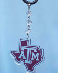 Texas A & M University - Logo Acrylic (set of 3) MAGNETIC ORNAMENT - MagTrim Magnetic Ornaments LLC