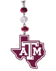 Texas A & M University - Logo Acrylic (set of 3) MAGNETIC ORNAMENT - MagTrim Magnetic Ornaments LLC