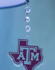 Texas A & M University - Logo Acrylic (set of 3) MAGNETIC ORNAMENT - MagTrim Magnetic Ornaments LLC