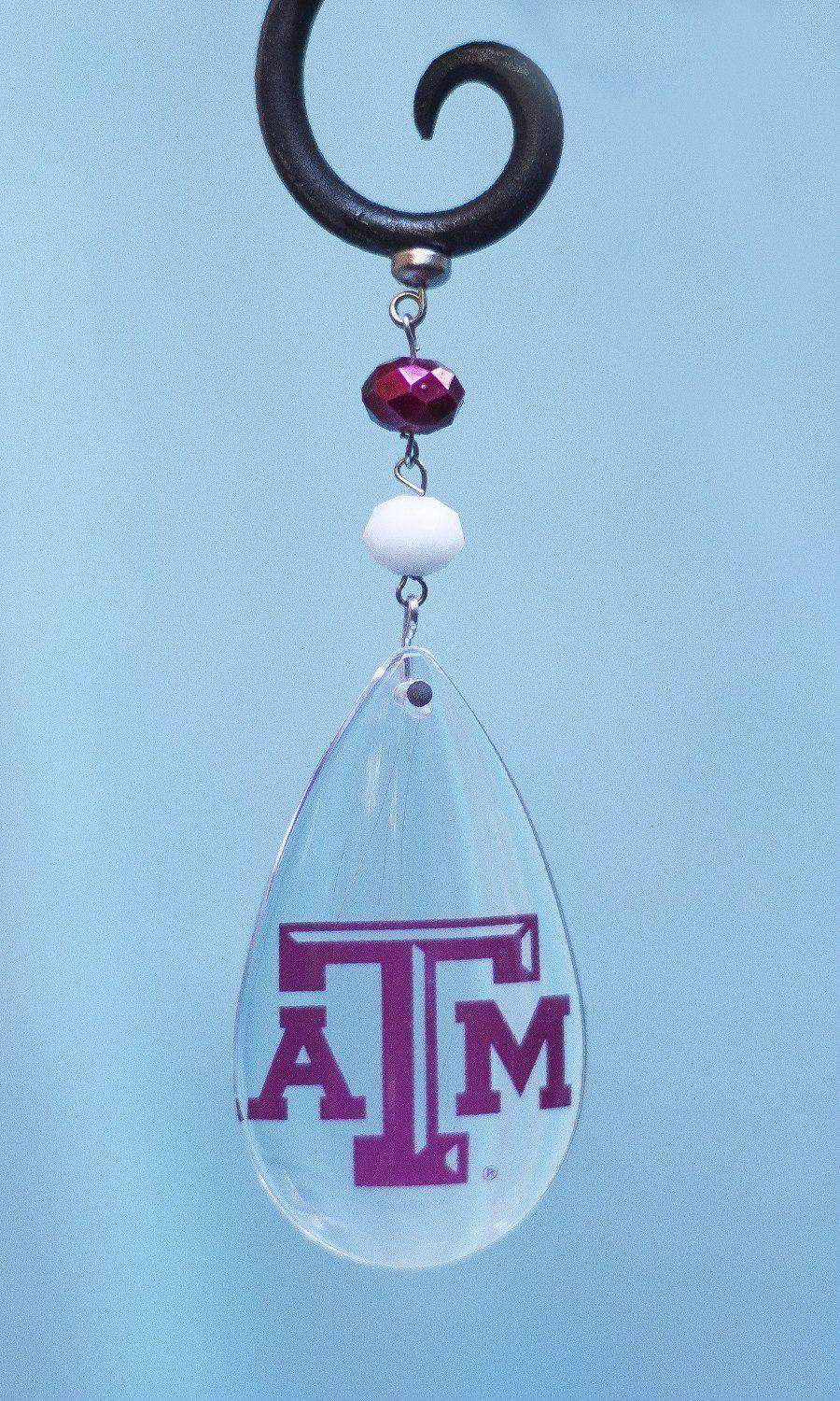Texas A & M University - Logo Crystal (Set of 3) MAGNETIC ORNAMENT - MagTrim Designs LLC