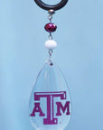 Texas A & M University - Logo Crystal (Set of 3) MAGNETIC ORNAMENT - MagTrim Magnetic Ornaments LLC