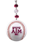 Texas A & M University - Team BASEBALL (set of 3) MAGNETIC ORNAMENT - MagTrim Magnetic Ornaments LLC