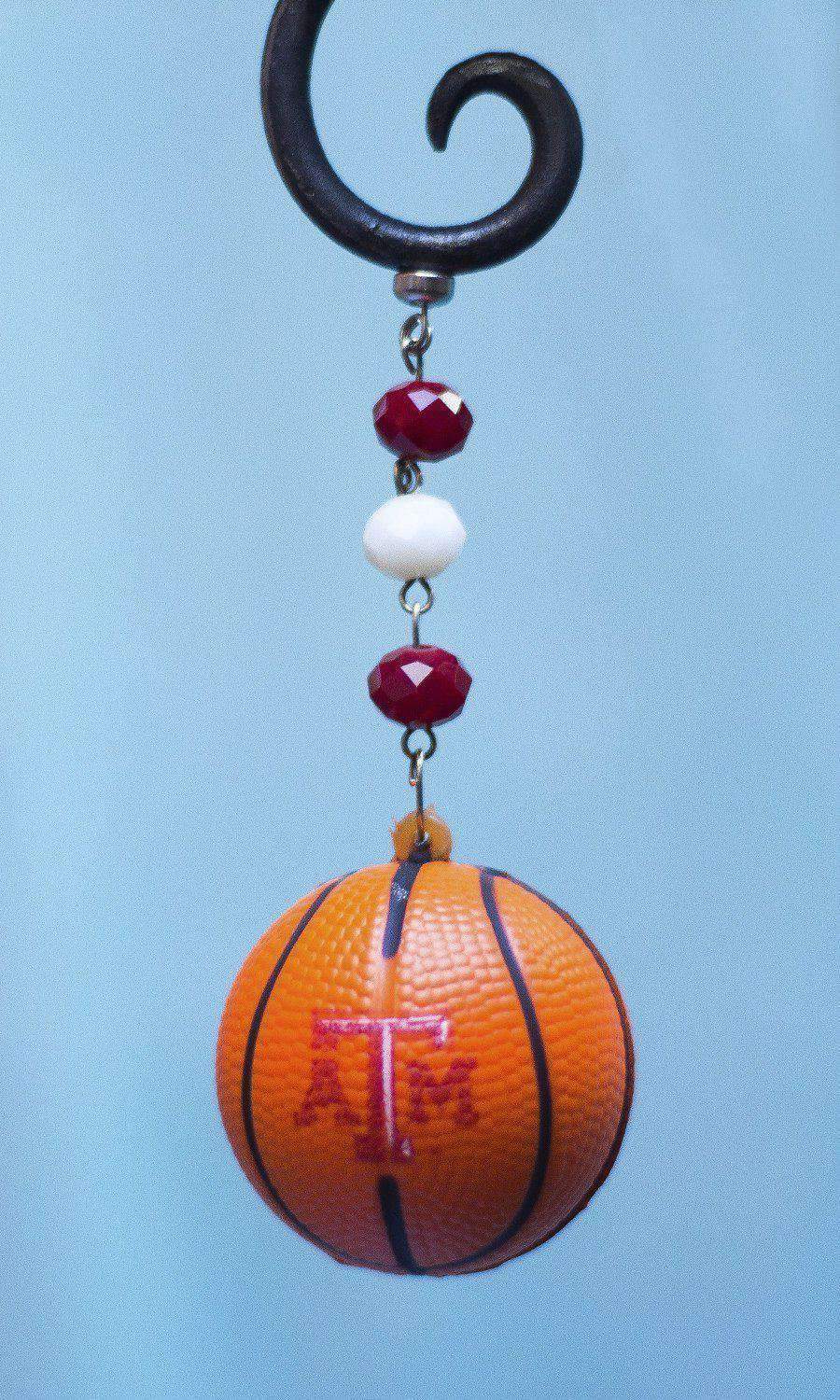 Texas A & M University - Team BASKETBALL (set of 3) MAGNETIC ORNAMENT - MagTrim Designs LLC