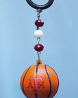 Texas A & M University - Team BASKETBALL (set of 3) MAGNETIC ORNAMENT - MagTrim Magnetic Ornaments LLC