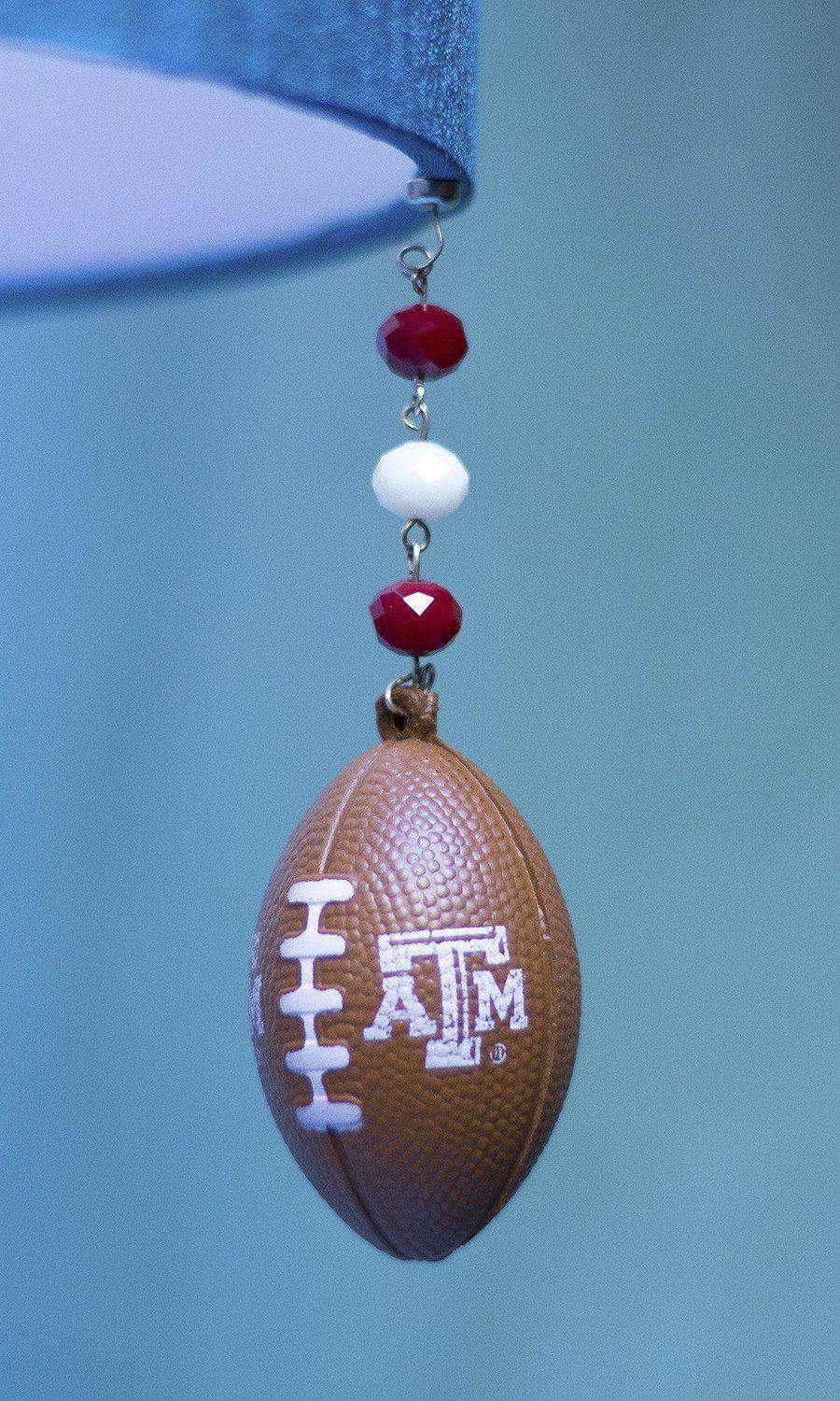 Texas A & M University - Team FOOTBALL (set of 3) MAGNETIC ORNAMENT - MagTrim Designs LLC
