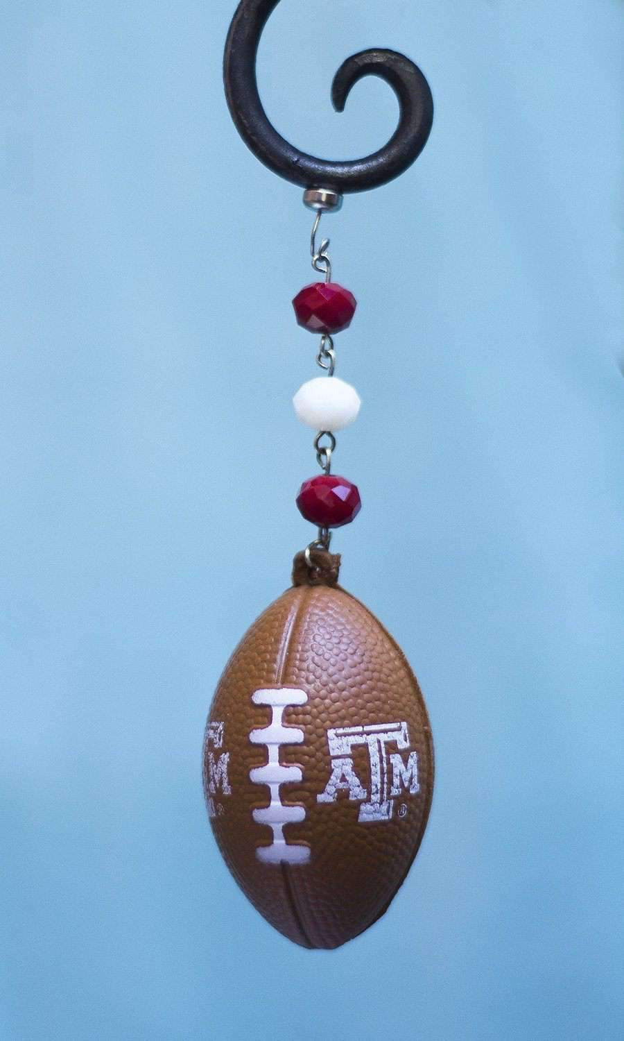 Texas A & M University - Team FOOTBALL (set of 3) MAGNETIC ORNAMENT - MagTrim Designs LLC