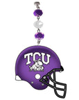 Texas Christian University - Helmet (set of 3) MAGNETIC ORNAMENT - MagTrim Magnetic Ornaments LLC