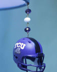 Texas Christian University - Helmet (set of 3) MAGNETIC ORNAMENT - MagTrim Magnetic Ornaments LLC