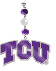 Texas Christian University - Logo Acrylic (set of 3) MAGNETIC ORNAMENT - MagTrim Magnetic Ornaments LLC