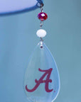 University of Alabama- Logo Crystal - MAGNETIC ORNAMENT (SET/3) - MagTrim Magnetic Ornaments LLC