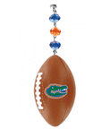 University of Florida - Logo Football (Set of 3) MAGNETIC ORNAMENT - MagTrim Magnetic Ornaments LLC