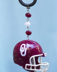 University of Oklahoma - Helmet (set of 3) MAGNETIC ORNAMENT - MagTrim Magnetic Ornaments LLC
