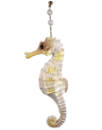 WHITE SEA HORSE (Set/3) MAGNETIC COASTAL ORNAMENT - Magnetic Chandelier Accessory TrimKit® - MagTrim Designs LLC