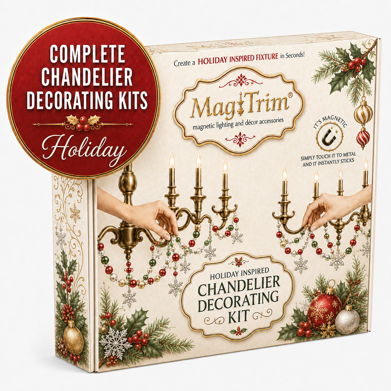 SHOP: HOLIDAY - COMPLETE CHANDELIER DECORATING KITS | MagTrim Designs LLC
