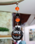 2" MINI HALLOWEEN BALL ORNAMENT (SET/3)– BLACK TRICK OR TREAT