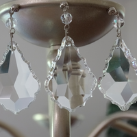 3" CLEAR "MINI" TRADITIONAL CRYSTAL PENDALOGUE (Set/3) Magnetic Chandelier Crystal