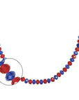 12" Crystal Garland - Blue/Red (Set of 3) Magnetic Chandelier Crystal TrimKit® MagTrim  (5415253189)