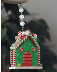 CANDY GINGERBREAD HOUSE - GREEN (Set/1) Magnetic Chandelier Ornament