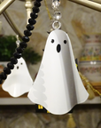 METAL GHOST (Set/3) MAGNETIC HALLOWEEN CHANDELIER ORNAMENT