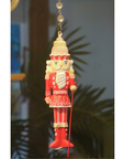 GLITTER PINK/RED NUTCRACKER (Set/1) MAGNETIC CHANDELIER ORNAMENT