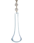 2.5" CLEAR GLASS TEARDROP Magnetic Chandelier Crystal (Set/3)