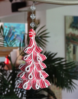 PEPPERMINT TREE (Set/3) or (Set/1) MAGNETIC CHANDELIER ORNAMENT