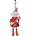 RED HOLIDAY ELF (Set/3) - MAGNETIC CHANDELIER ORNAMENT