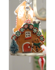 LIGHT UP GINGERBREAD HOUSE (Set 1) - Multiple Styles -MAGNETIC CHANDELIER ORNAMENT