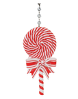PEPPERMINT LOLLY POP (Set/3) MAGNETIC CHANDELIER ORNAMENT