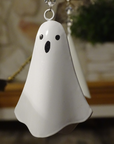 METAL GHOST (Set/3) MAGNETIC HALLOWEEN CHANDELIER ORNAMENT