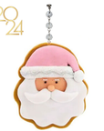 PINK SANTA FACE (Set/3) or (Set/1) MAGNETIC CHANDELIER ORNAMENT