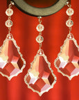 4", 3", 2.5" CLEAR TRADITIONAL CRYSTAL PENDALOGUE - 3 Sizes Available - Magnetic Chandelier Crystal