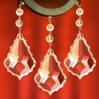 4", 3", 2.5" CLEAR TRADITIONAL CRYSTAL PENDALOGUE - 3 Sizes Available - Magnetic Chandelier Crystal