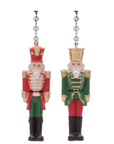 "MINI" RED + GREEN NUTCRACKERS (Set/3) MAGNETIC CHANDELIER ORNAMENT