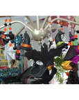 12" BAT GARLAND (Orange+ Black)  MAGNETIC CHANDELIER GARLAND (Set/3)