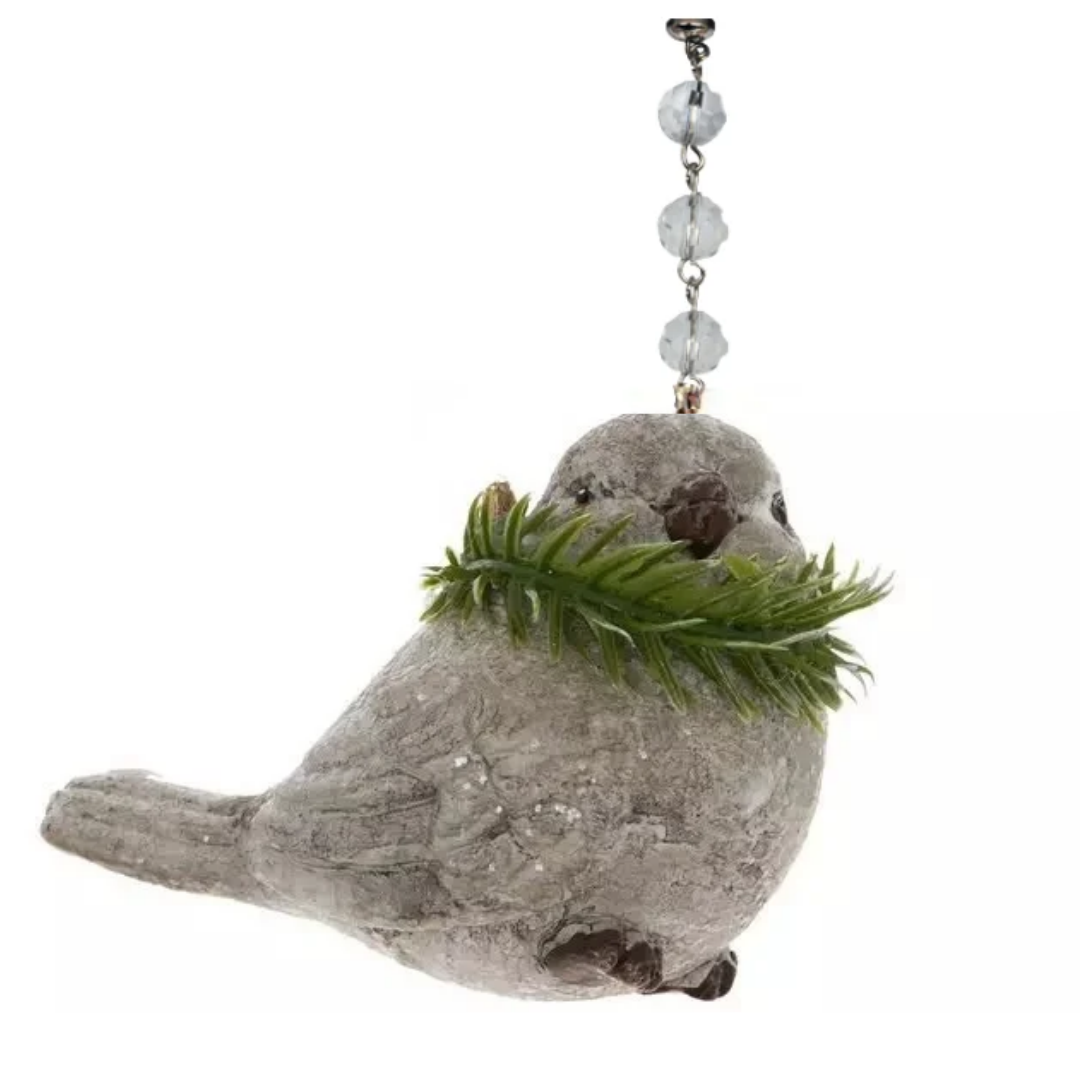RUSTIC DOVE w/WREATH (Set/1) OR (Set/3) MAGNETIC CHANDELIER ORNAMENT