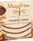 12" Crystal Garland - Amber (Set of 3) Magnetic Chandelier Garland