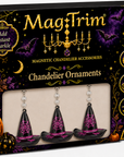 WITCH HAT (Set/3) or (Set/1) MAGNETIC HALLOWEEN CHANDELIER ORNAMENT