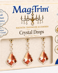 4" CLEAR TRADITIONAL PENDALOGUE (Set/3) Magnetic Chandelier Crystal
