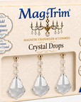 5" CLEAR TRADITIONAL PENDALOGUE (Set/3) Magnetic Chandelier Crystal