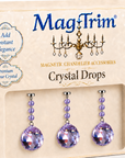 4 x 30mm Lavender Faceted Ball Trimkit magnetic chandelier crystal